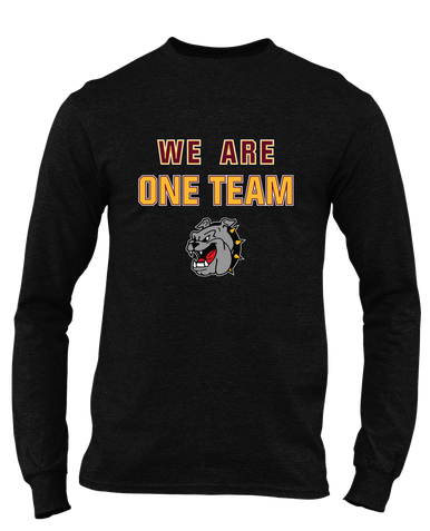 West Covina Bulldogs We Are One Team Men's LS T-Shirt