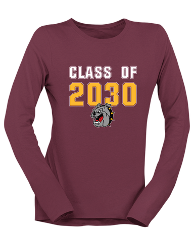 West Covina Bulldogs Class of 2030 Women's LS T-Shirt