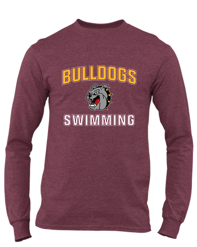 West Covina Bulldogs Swimming Men's LS T-Shirt