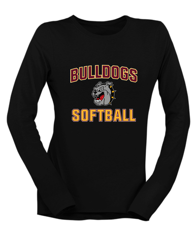 West Covina Bulldogs Softball #1 Women's Premium LS T-Shirt