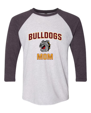 West Covina Bulldogs Mom Women's Baseball T-Shirt