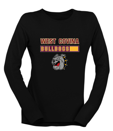 West Covina Bulldogs Mascot #7 Women's Premium LS T-Shirt