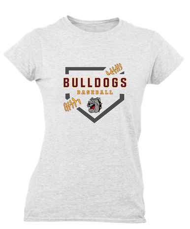 West Covina Bulldogs Baseball #2 Women's Premium SS T-Shirt
