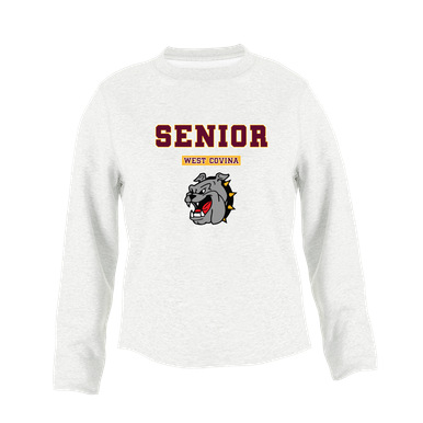 West Covina Bulldogs Senior #2 Women's Sweatshirt