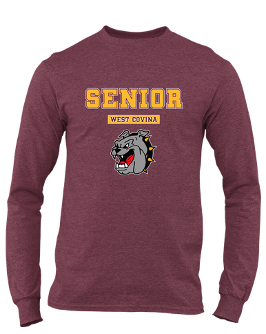 West Covina Bulldogs Senior #2 Men's LS T-Shirt