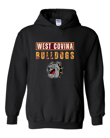 West Covina Bulldogs Mascot #9 Men's Hoodie