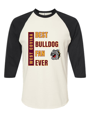 West Covina Bulldogs Best Bulldog Fan Men's Baseball T-Shirt