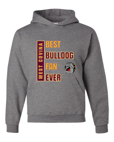 West Covina Bulldogs Best Bulldog Fan Men's Premium Hoodie