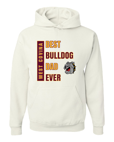 West Covina Bulldogs Best Bulldog Dad Men's Premium Hoodie