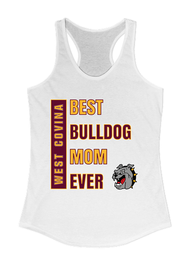 West Covina Bulldogs Best Bulldog Mom Women's Tank Top