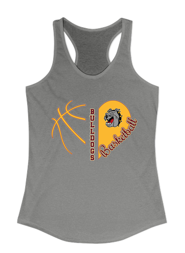 West Covina Bulldogs Heart Basketball Women's Tank Top