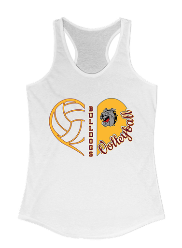 West Covina Bulldogs Heart Volleyball Women's Tank Top