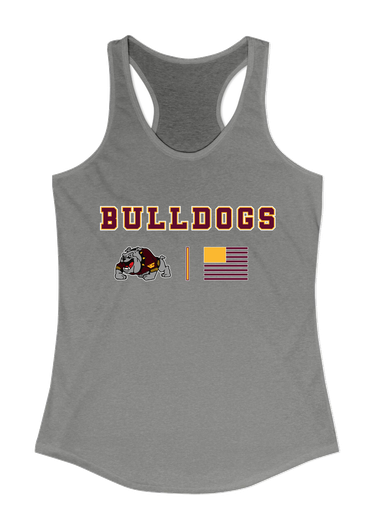 West Covina Bulldogs Design 2 Team Colors Flag Women's Tank Top