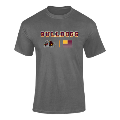 West Covina Bulldogs Design 2 Team Colors Flag Men's Premium SS T-Shirt