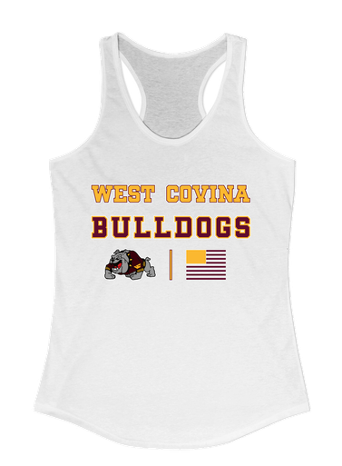 West Covina Bulldogs Design 2 Spirit Flag Women's Tank Top