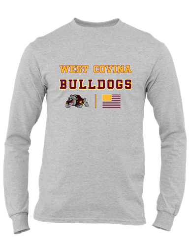 West Covina Bulldogs Design 2 Spirit Flag Men's LS T-Shirt