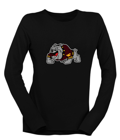 West Covina Bulldogs Design 2 Mascot #1 Women's Premium LS T-Shirt