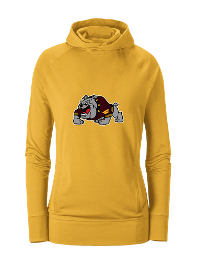 West Covina Bulldogs Design 2 Mascot #1 Women's Hoodie