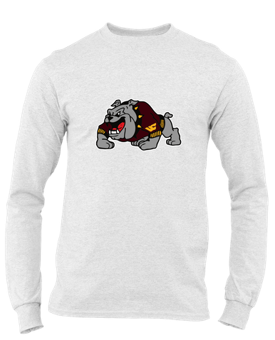 West Covina Bulldogs Design 2 Mascot #1 Men's Premium LS T-Shirt
