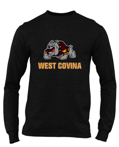 West Covina Bulldogs Design 2 Mascot #2 Men's Premium LS T-Shirt