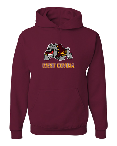 West Covina Bulldogs Design 2 Mascot #2 Men's Premium Hoodie