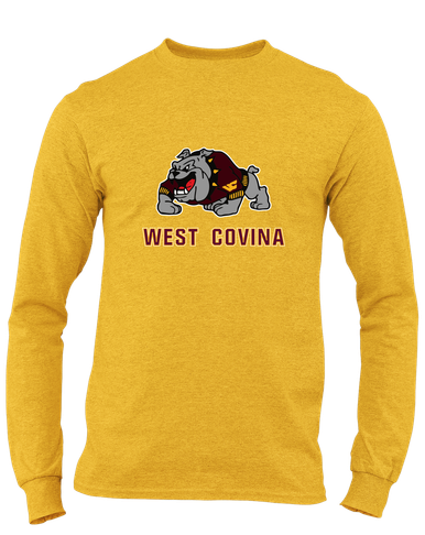 West Covina Bulldogs Design 2 Mascot #2 Men's LS T-Shirt