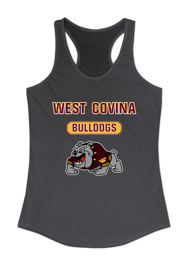 West Covina Bulldogs Design 2 Mascot #3 Women's Tank Top