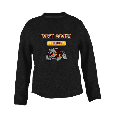 West Covina Bulldogs Design 2 Mascot #3 Women's Sweatshirt
