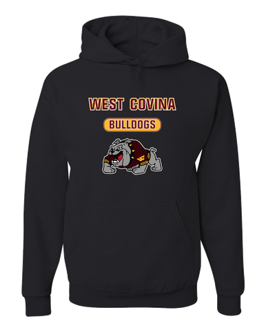 West Covina Bulldogs Design 2 Mascot #3 Men's Premium Hoodie