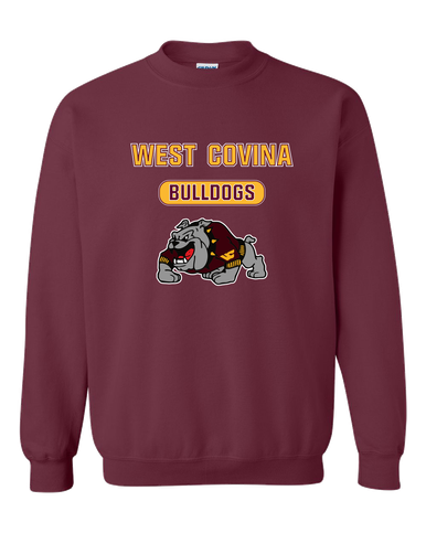 West Covina Bulldogs Design 2 Mascot #3 Men's Sweatshirt