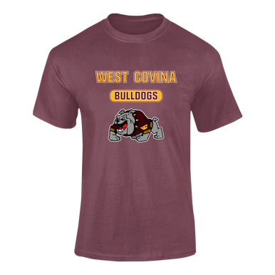 West Covina Bulldogs Design 2 Mascot #3 Men's SS T-Shirt