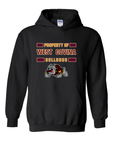 West Covina Bulldogs Design 2 Property Of Men's Hoodie