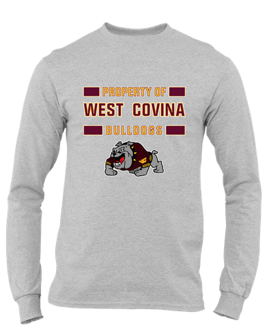 West Covina Bulldogs Design 2 Property Of Men's Premium LS T-Shirt