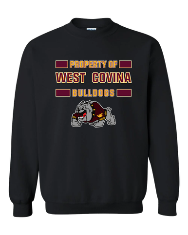 West Covina Bulldogs Design 2 Property Of Men's Sweatshirt