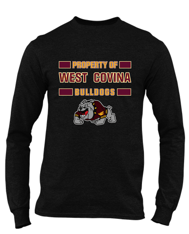 West Covina Bulldogs Design 2 Property Of Men's LS T-Shirt