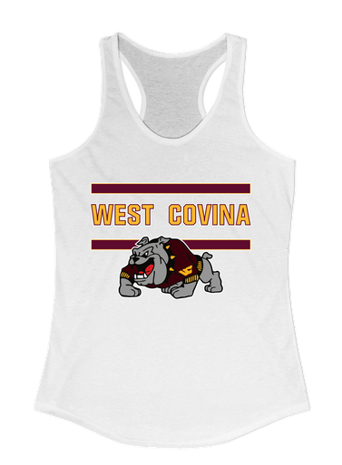 West Covina Bulldogs Design 2 Mascot #4 Women's Tank Top