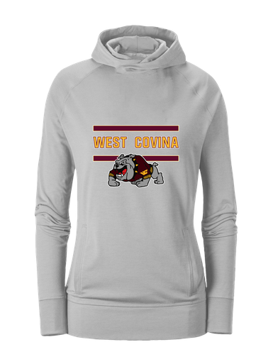 West Covina Bulldogs Design 2 Mascot #4 Women's Hoodie