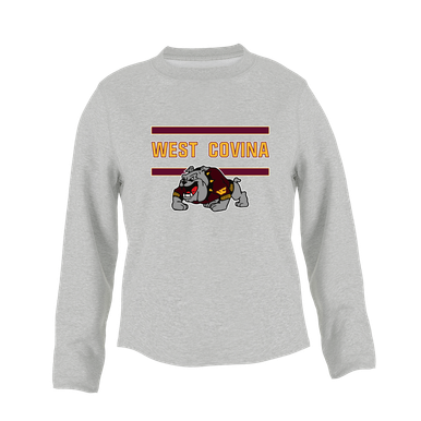 West Covina Bulldogs Design 2 Mascot #4 Women's Sweatshirt