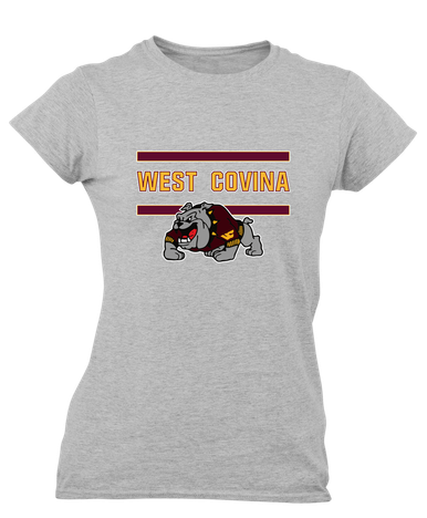 West Covina Bulldogs Design 2 Mascot #4 Women's Premium SS T-Shirt
