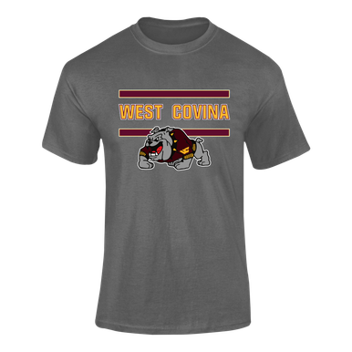 West Covina Bulldogs Design 2 Mascot #4 Men's SS T-Shirt