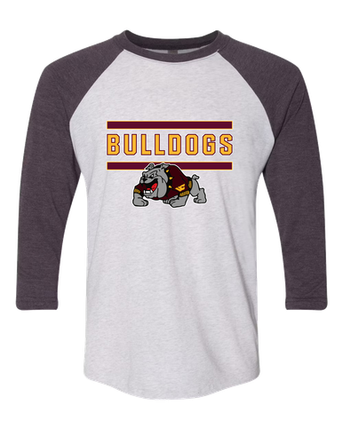West Covina Bulldogs Design 2 Mascot #5 Women's Baseball T-Shirt