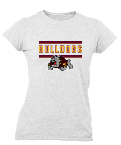 West Covina Bulldogs Design 2 Mascot #5 Women's Premium SS T-Shirt
