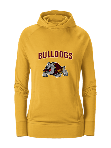 West Covina Bulldogs Design 2 Mascot #6 Women's Hoodie