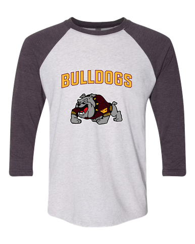 West Covina Bulldogs Design 2 Mascot #6 Men's Baseball T-Shirt