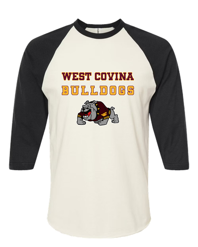 West Covina Bulldogs Design 2 Spirit Women's Baseball T-Shirt