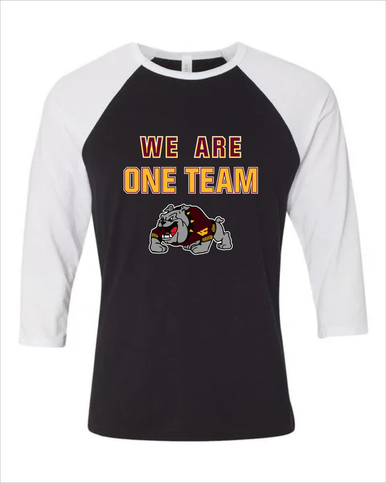 West Covina Bulldogs Design 2 We Are One Team Men's Baseball T-Shirt