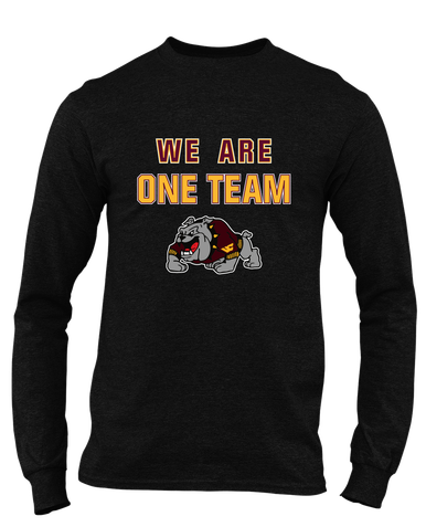 West Covina Bulldogs Design 2 We Are One Team Men's LS T-Shirt