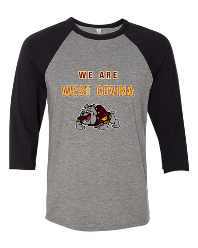 West Covina Bulldogs Design 2 We Are Women's Baseball T-Shirt
