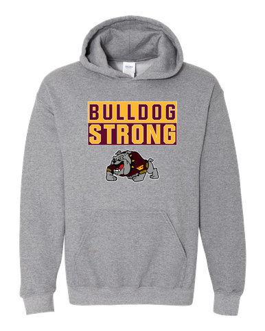 West Covina Bulldogs Design 2 Strong #1 Men's Hoodie