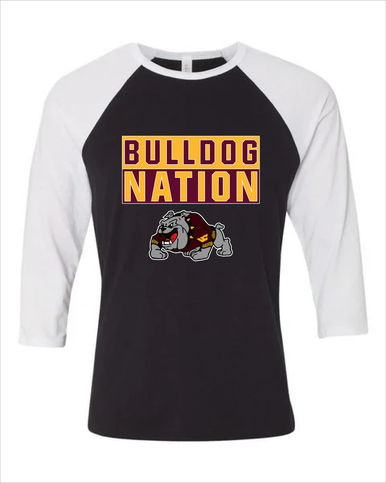 West Covina Bulldogs Design 2 Nation #1 Women's Baseball T-Shirt